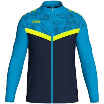 Afbeeldingen van Polyestervest Iconic marine JAKO-blauw/fluogeel
