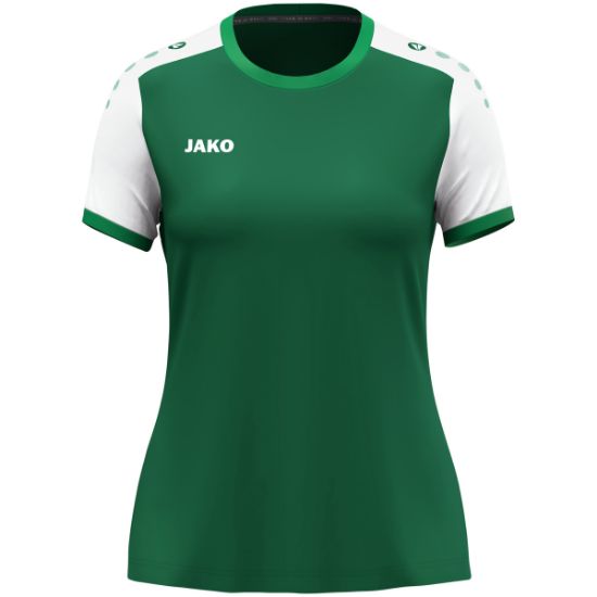 Afbeeldingen van Shirt Dynamic KM damesmaten donkergroen/wit/groen