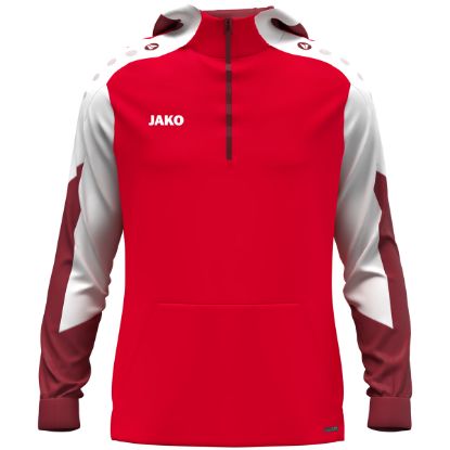 Afbeeldingen van Sweater met kap Dynamic rood/wit/donkerrood